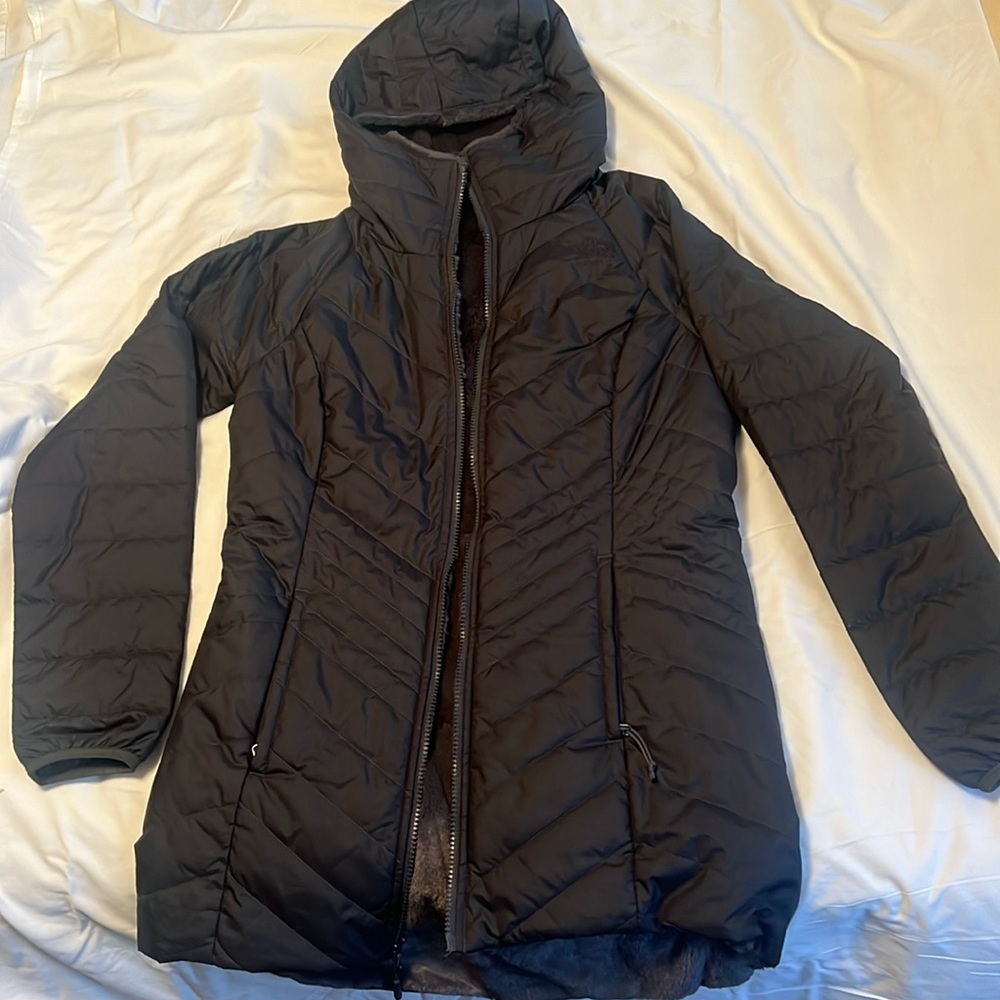 North Face size small reversible black coat